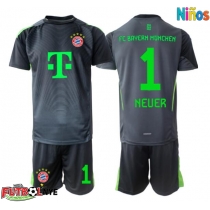 Camiseta Bayern Munich Manuel Neuer #1 Portero Visitante Equipación para niños 2025-26 manga corta (+ pantalones cortos)